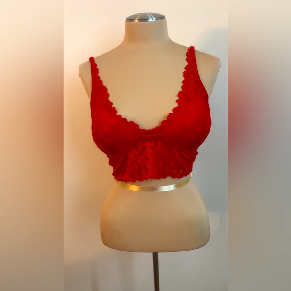 Red Lace Top